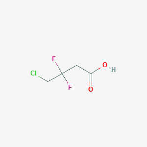 molecular formula C4H5ClF2O2 B2672303 4-Chloro-3,3-difluorobutanoic acid CAS No. 2167470-97-3