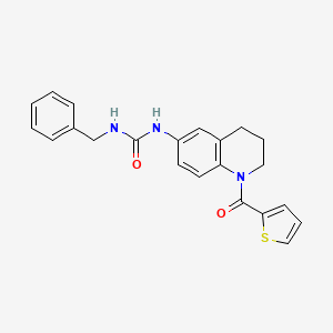 1-Benzyl-3-(1-(thiophene-2-carbonyl)-1,2,3,4-tetrahydroquinolin-6-yl)urea