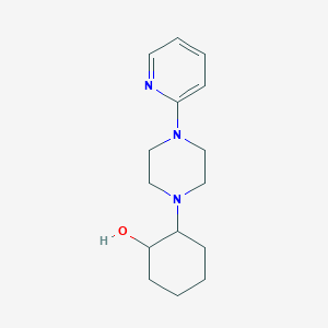 molecular formula C15H23N3O B2672322 2-(4-(Pyridin-2-yl)piperazin-1-yl)cyclohexan-1-ol CAS No. 1178159-37-9