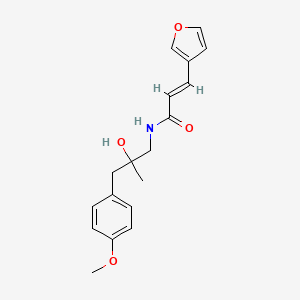 (E)-3-(furan-3-yl)-N-(2-hydroxy-3-(4-methoxyphenyl)-2-methylpropyl)acrylamide