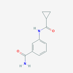 molecular formula C11H12N2O2 B267236 3-[(Cyclopropylcarbonyl)amino]benzamide 