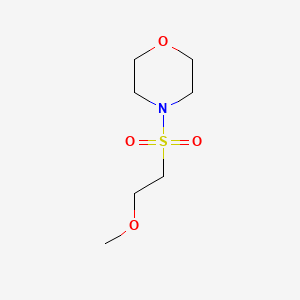 molecular formula C7H15NO4S B2672375 4-(2-Methoxyethylsulfonyl)morpholine CAS No. 1216387-54-0