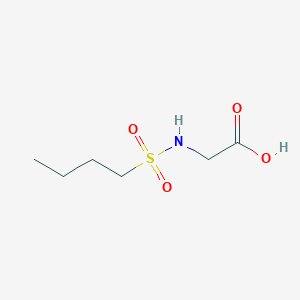 molecular formula C6H13NO4S B2672376 2-(丁烷-1-磺酰胺基)乙酸 CAS No. 107491-00-9