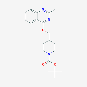 molecular formula C20H27N3O3 B2672381 Tert-butyl 4-[(2-methylquinazolin-4-yl)oxymethyl]piperidine-1-carboxylate CAS No. 2380182-61-4