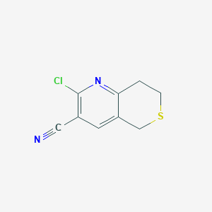 2-chloro-7,8-dihydro-5H-thiopyrano[4,3-b]pyridine-3-carbonitrile