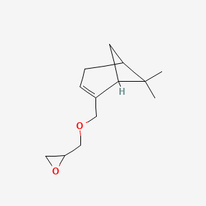 molecular formula C13H20O2 B2672389 2-[({6,6-二甲基双环[3.1.1]庚-2-烯-2-基}甲氧基)甲基]环氧乙烷 CAS No. 1005266-30-7