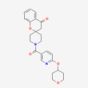 1'-(6-((tetrahydro-2H-pyran-4-yl)oxy)nicotinoyl)spiro[chroman-2,4'-piperidin]-4-one