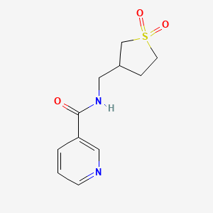 N-[(1,1-dioxo-1lambda6-thiolan-3-yl)methyl]pyridine-3-carboxamide