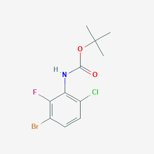 3-Bromo-6-chloro-2-fluoroaniline, n-boc protected
