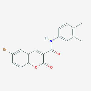 6-bromo-N-(3,4-dimethylphenyl)-2-oxo-2H-chromene-3-carboxamide