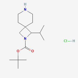 Tert-butyl 3-propan-2-yl-2,7-diazaspiro[3.5]nonane-2-carboxylate;hydrochloride