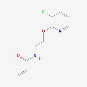 molecular formula C10H11ClN2O2 B2672450 N-[2-(3-Chloropyridin-2-yl)oxyethyl]prop-2-enamide CAS No. 2411217-67-7
