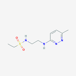 molecular formula C9H16N4O2S B2672455 N-(2-((6-甲基吡啶-3-基)氨基)乙基)乙烷磺酰胺 CAS No. 1207031-24-0