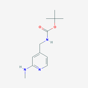 molecular formula C12H19N3O2 B2672459 tert-butyl N-{[2-(methylamino)pyridin-4-yl]methyl}carbamate CAS No. 1824288-43-8