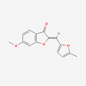 (Z)-6-methoxy-2-((5-methylfuran-2-yl)methylene)benzofuran-3(2H)-one