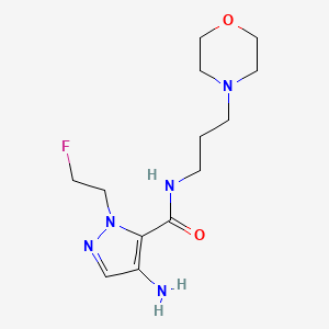 4-Amino-1-(2-fluoroethyl)-N-(3-morpholin-4-ylpropyl)-1H-pyrazole-5-carboxamide
