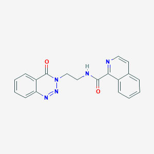 N-(2-(4-oxobenzo[d][1,2,3]triazin-3(4H)-yl)ethyl)isoquinoline-1-carboxamide