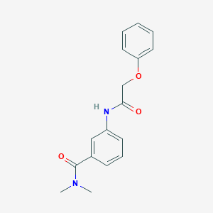 molecular formula C17H18N2O3 B267247 N,N-dimethyl-3-[(phenoxyacetyl)amino]benzamide 