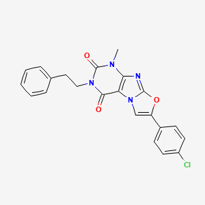 7-(4-chlorophenyl)-1-methyl-3-phenethyloxazolo[2,3-f]purine-2,4(1H,3H)-dione