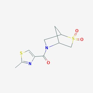 (2,2-Dioxido-2-thia-5-azabicyclo[2.2.1]heptan-5-yl)(2-methylthiazol-4-yl)methanone