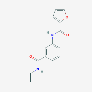 molecular formula C14H14N2O3 B267248 N-{3-[(ethylamino)carbonyl]phenyl}-2-furamide 