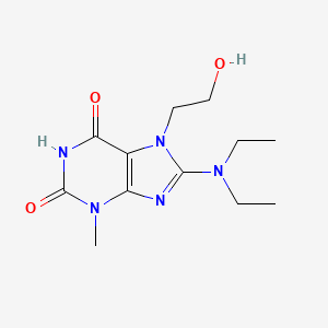8-(diethylamino)-7-(2-hydroxyethyl)-3-methyl-1H-purine-2,6(3H,7H)-dione