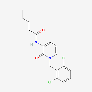 N-[1-(2,6-dichlorobenzyl)-2-oxo-1,2-dihydro-3-pyridinyl]pentanamide