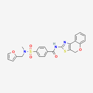 molecular formula C23H19N3O5S2 B2672505 N-(4H-咯吩并[4,3-d]噻嗪-2-基)-4-(N-(呋喃-2-基甲基)-N-甲基磺酰氨基)苯甲酰胺 CAS No. 899963-93-0