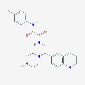 N1-(2-(1-methyl-1,2,3,4-tetrahydroquinolin-6-yl)-2-(4-methylpiperazin-1-yl)ethyl)-N2-(p-tolyl)oxalamide