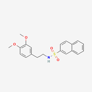 molecular formula C20H21NO4S B2672536 N-[2-(3,4-dimethoxyphenyl)ethyl]naphthalene-2-sulfonamide CAS No. 321706-19-8