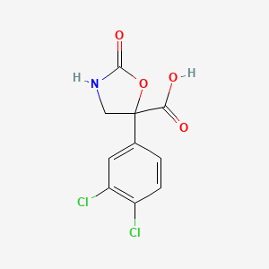 B2672537 5-(3,4-Dichlorophenyl)-2-oxo-1,3-oxazolidine-5-carboxylic acid CAS No. 2248274-87-3