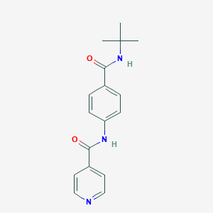 molecular formula C17H19N3O2 B267256 N-{4-[(tert-butylamino)carbonyl]phenyl}isonicotinamide 