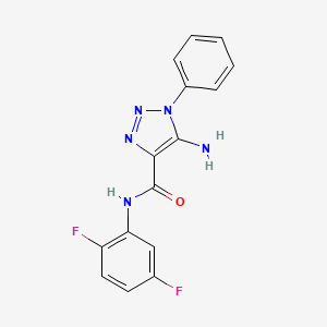 5-amino-N-(2,5-difluorophenyl)-1-phenyl-1H-1,2,3-triazole-4-carboxamide