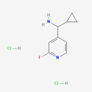 Cyclopropyl(2-fluoropyridin-4-yl)methanamine dihydrochloride