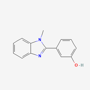 molecular formula C14H12N2O B2672583 3-(1-methyl-1H-1,3-benzodiazol-2-yl)phenol CAS No. 93431-47-1