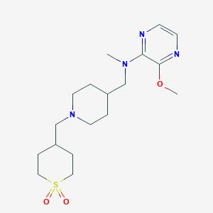 N-[[1-[(1,1-Dioxothian-4-yl)methyl]piperidin-4-yl]methyl]-3-methoxy-N-methylpyrazin-2-amine