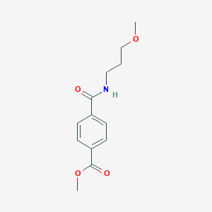 molecular formula C13H17NO4 B267259 Methyl 4-{[(3-methoxypropyl)amino]carbonyl}benzoate 