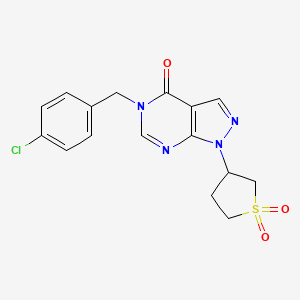 5-(4-chlorobenzyl)-1-(1,1-dioxidotetrahydrothiophen-3-yl)-1H-pyrazolo[3,4-d]pyrimidin-4(5H)-one