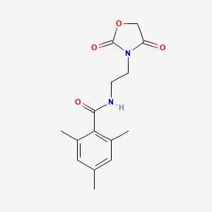 N-(2-(2,4-dioxooxazolidin-3-yl)ethyl)-2,4,6-trimethylbenzamide