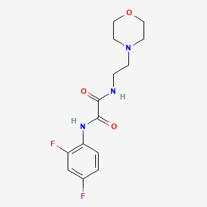 N'-(2,4-difluorophenyl)-N-(2-morpholin-4-ylethyl)oxamide