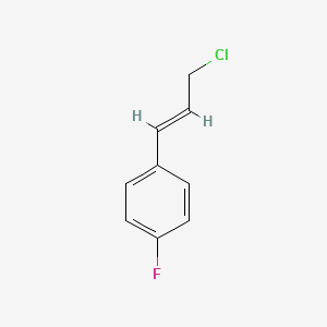 molecular formula C9H8ClF B2672611 1-(3-Chloro-1-propenyl)-4-fluorobenzene CAS No. 27064-92-2
