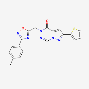 1-(2-Fluorobenzoyl)-4-{[4-(pyrrolidin-1-ylcarbonyl)phenoxy]methyl}piperidine