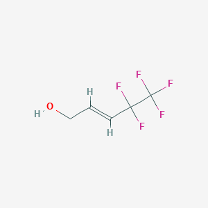 molecular formula C5H5F5O B2672619 (E)-4,4,5,5,5-五氟戊-2-烯-1-醇 CAS No. 148757-93-1