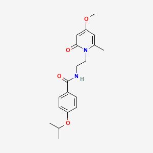 4-isopropoxy-N-(2-(4-methoxy-6-methyl-2-oxopyridin-1(2H)-yl)ethyl)benzamide