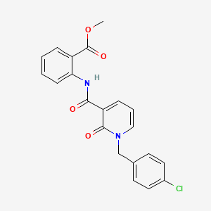 Methyl 2-(1-(4-chlorobenzyl)-2-oxo-1,2-dihydropyridine-3-carboxamido)benzoate