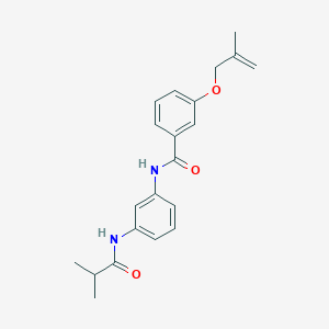 molecular formula C21H24N2O3 B267265 N-[3-(isobutyrylamino)phenyl]-3-[(2-methyl-2-propenyl)oxy]benzamide 