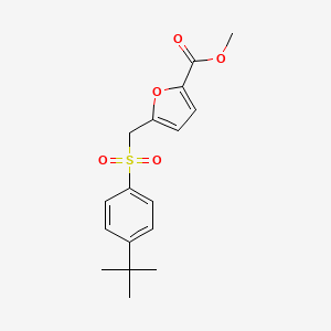 Methyl 5-[(4-tert-butylbenzenesulfonyl)methyl]furan-2-carboxylate
