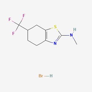 N-Methyl-6-(trifluoromethyl)-4,5,6,7-tetrahydrobenzo[d]thiazol-2-amine hydrobromide
