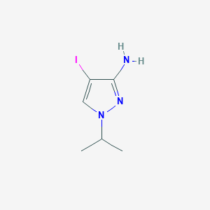 molecular formula C6H10IN3 B2672663 4-Iodo-1-(methylethyl)pyrazole-3-ylamine CAS No. 1354705-58-0