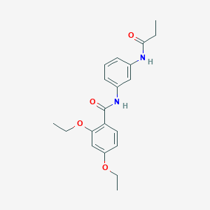 molecular formula C20H24N2O4 B267267 2,4-diethoxy-N-[3-(propionylamino)phenyl]benzamide 